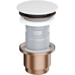 Excellent Design korek do umywalki miedź szczotkowana/śnieżnobiały ARIN.1485.K.02.WHCB