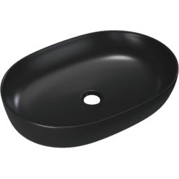 Excellent Jima umywalka 61,5x41,5 cm owalna nablatowa czarny mat CEAC.2001.615.BLM