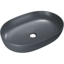 Excellent Jima umywalka 61,5x41,5 cm owalna nablatowa grafit mat CEAC.2001.615.GRM