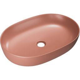 Excellent Jima umywalka 61,5x41,5 cm owalna nablatowa terracoctta mat CEAC.2001.615.TEM