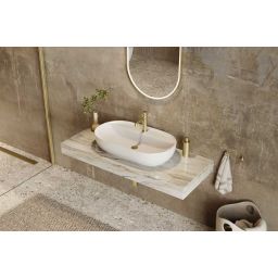 Excellent Jima umywalka 71x40 cm owalna nablatowa biały połysk CEAC.2002.710.WH