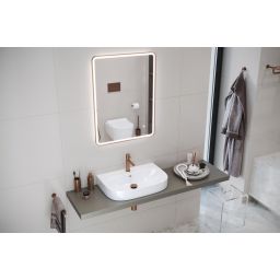 Excellent Oceana umywalka 50x41 cm owalna ścienna-nablatowa biała CEEX.6719.500.WH