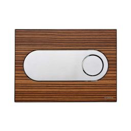 Schwab Circle przycisk spłukujący do WC tworzywo zebrano/metal 12316