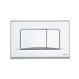 Schwab Dots Duo przycisk spłukujący do WC tworzywo chrom błyszczący 257429