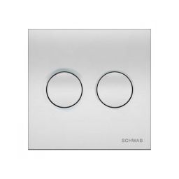 Schwab Itea Duo przycisk spłukujący do WC pneumatyczny tworzywo chrom błyszczący 4060419651