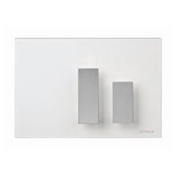 Schwab Genera przycisk spłukujący do WC tworzywo białe/metal 634496