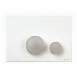 Schwab Futura przycisk spłukujący do WC tworzywo białe/metal 634850