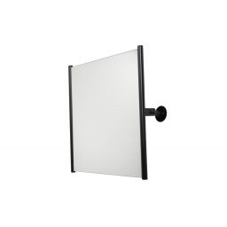 Faneco Med lustro 60x60 cm kwadratowe czarny S25LUSWCR