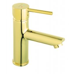 Ferro Fiesta Gold bateria umywalkowa stojąca złoty połysk BFI2G