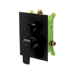 Ferro Atria bateria wannowo-prysznicowa podtynkowa czarna NB1-ATR-2BOX-22