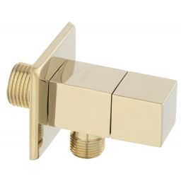 Ferro Quadro zawór kątowy z głowicą ceramiczną złoty Z293G