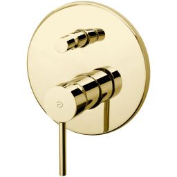 FDesign Flusso bateria wannowo-prysznicowa podtynkowa złoty połysk FD1-FLS-7P-55