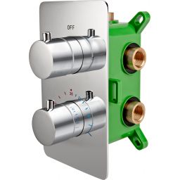 FDesign Stabilla bateria prysznicowa podtynkowa termostatyczna chrom FD1-TS07-7PBOX-11