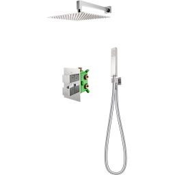 FDesign Stabilla zestaw prysznicowy podtynkowy termostatyczny z deszczownicą chrom FD1-TS08-7SET1-11