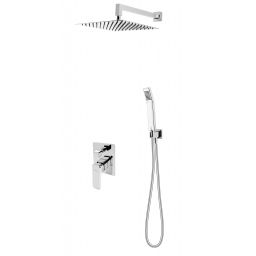 FDesign Brina zestaw prysznicowy podtynkowy z deszczownicą chrom FD1-BRN-7PSET1-11