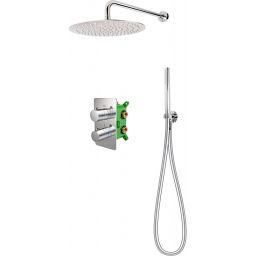 FDesign Stabilla zestaw prysznicowy podtynkowy termostatyczny z deszczownicą chrom FD1-TS07-7SET1-11