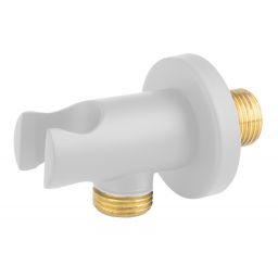 FDesign Inula przyłącze kątowe z uchwytem biały mat FD8-602-33