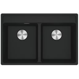 Franke Maris zlewozmywak 76x51 cm Fragranite czarny mat 114.0661.782