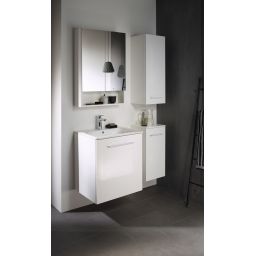 Geberit Selnova Square umywalka z szafką 60 cm zestaw meblowy biały połysk 501.252.00.1