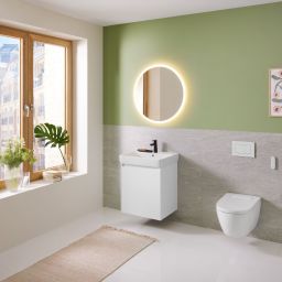 Geberit Selnova Square umywalka z szafką 36 cm białą 504.130.00.1