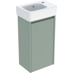 Geberit Selnova Square umywalka z szafką 36 cm biały połysk/szałwiowozielony 504.130.IK.1