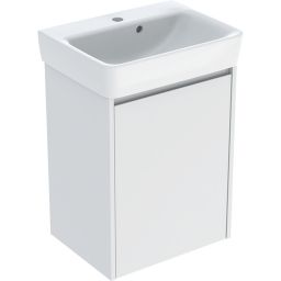 Geberit Selnova Square umywalka z szafką 50 cm białą 504.132.00.1