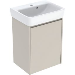 Geberit Selnova Square umywalka z szafką 50 cm piaskowoszary 504.132.DB.1