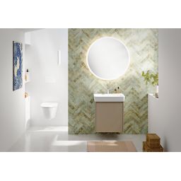 Geberit Selnova Square umywalka z szafką 50 cm piaskowoszary 504.132.DB.1