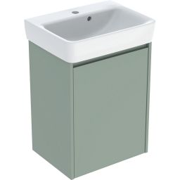 Geberit Selnova Square umywalka z szafką 50 cm szałwiowozielony 504.132.IK.1