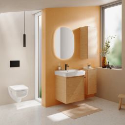 Geberit Selnova Square umywalka z szafką 50 cm lava 504.132.JK.1