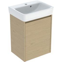 Geberit Selnova Square umywalka z szafką 50 cm dąb 504.132.PS.1