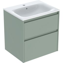 Geberit Selnova Square umywalka z szafką 60 cm szałwiowozielony 504.138.IK.1