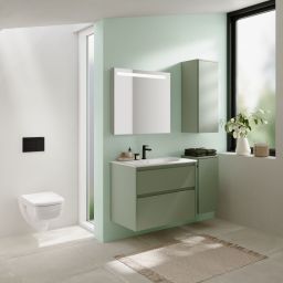 Geberit Selnova Square umywalka z szafką 60 cm dąb 504.138.PS.1