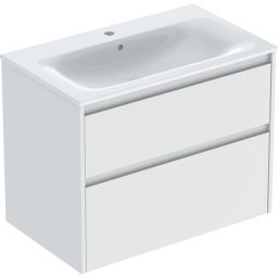 Geberit Selnova Square umywalka z szafką 80 cm białą 504.139.00.1