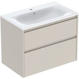 Geberit Selnova Square umywalka z szafką 80 cm piaskowoszary 504.139.DB.1