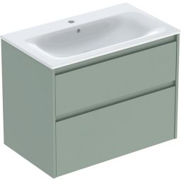 Geberit Selnova Square umywalka z szafką 80 cm szałwiowozielony 504.139.IK.1