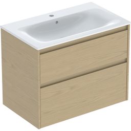 Geberit Selnova Square umywalka z szafką 80 cm dąb 504.139.PS.1