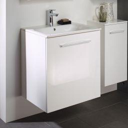 Geberit Selnova Square umywalka z szafką 60 cm białą 501.236.00.1
