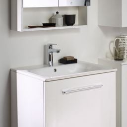 Geberit Selnova Square umywalka z szafką 60 cm zestaw meblowy biały połysk 501.252.00.1