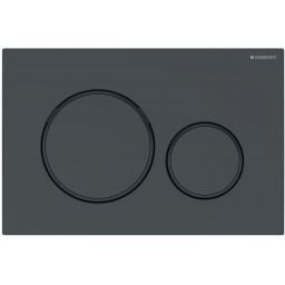 Outlet - Geberit Sigma20 przycisk spłukujący czarny połysk/czarny mat 115.882.DW.1