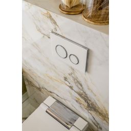 Geberit Sigma50 przycisk spłukujący do WC chrom błyszczący-biały 115.884.SI.1