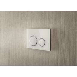 Geberit Sigma50 przycisk spłukujący do WC chrom błyszczący-biały 115.884.SI.1