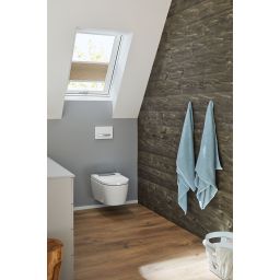 Geberit AquaClean Sela toaleta myjąca wisząca bez kołnierza ze spłukiwaniem wirowym biała 146.220.21.1