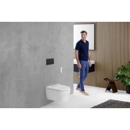 Geberit AquaClean Sela toaleta myjąca wisząca bez kołnierza ze spłukiwaniem wirowym biała 146.220.21.1