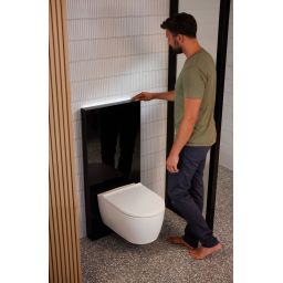 Geberit One miska WC wisząca bez kołnierza spłukiwanie wirowe z deską wolnoopadającą biały 500.201.01.1