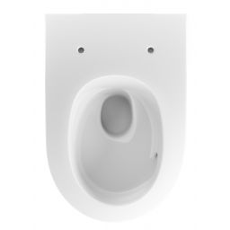 Geberit One miska WC z deską wolnoopadającą wisząca bez kołnierza spłukiwanie wirowe biały mat 500.202.JT.1