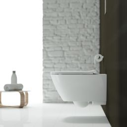 Geberit Smyle Square miska WC wisząca Rimfree KeraTect biała 500.208.01.8