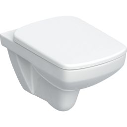 Geberit Selnova Square miska WC z deską wolnoopadającą wisząca bez kołnierza biały 501.961.00.1