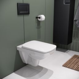 Geberit Selnova Square miska WC z deską wolnoopadającą wisząca bez kołnierza biały 501.961.00.1
