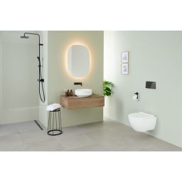Geberit Acanto miska WC wisząca bez kołnierza ze spłukiwaniem wirowym biały połysk 502.717.00.8